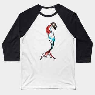 Single Line - Mermaid Baseball T-Shirt